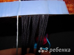 схема фенечки прямым плетением и нитки мулине