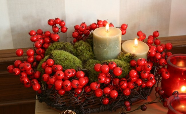Зимние ягоды в новогоднем декоре: 25 интересных идей использования рябины, фото № 4