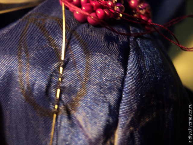 Мастер-класс: вышивка платья бисером. Часть вторая: подготовка рисунка, виды швов, фото № 33