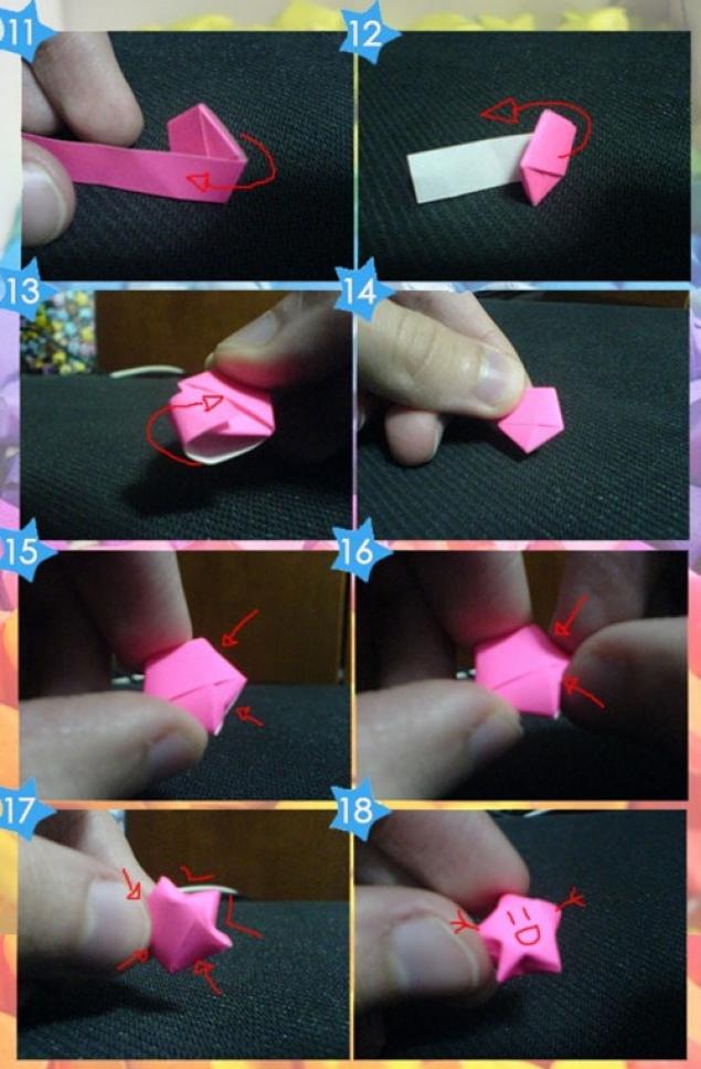 Звездочки счастья. Техника оригами., фото № 11