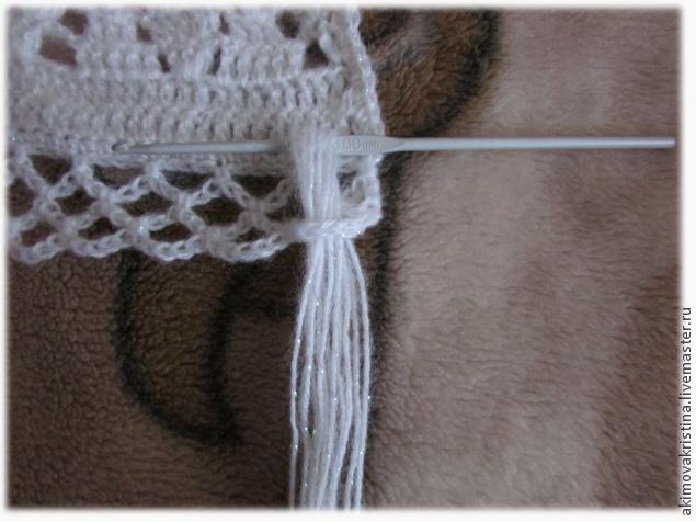 Кисточки на палантин (шаль, шарф), фото № 7