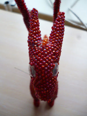 Плетем красного дракона из бисера, фото № 7