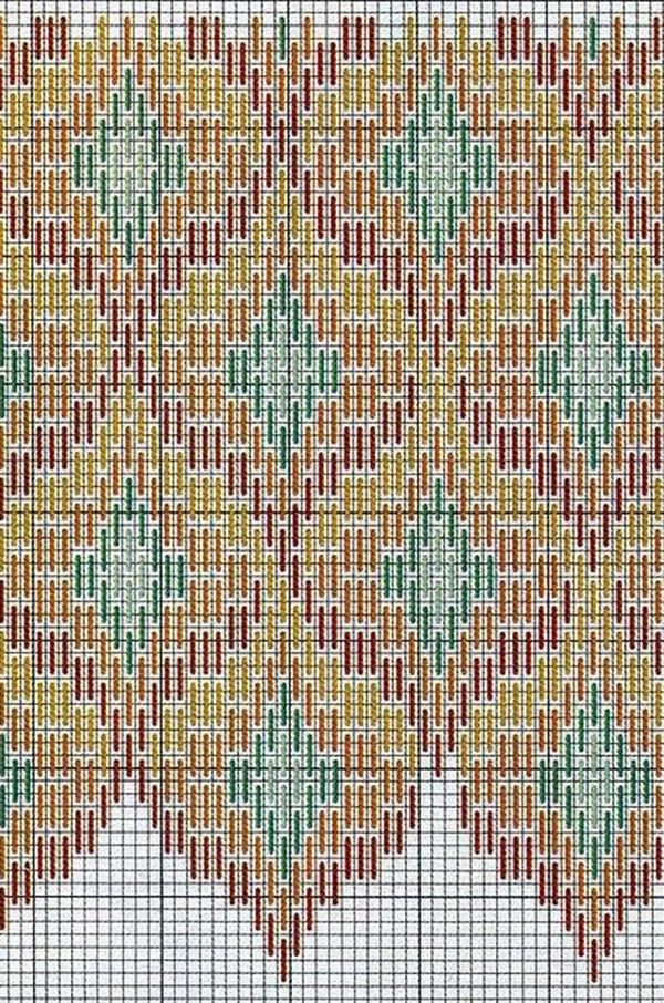 Флорентийская вышивка барджелло: 25 схем разного уровня сложности, фото № 27