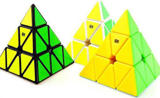 как собирать треугольный кубик рубика