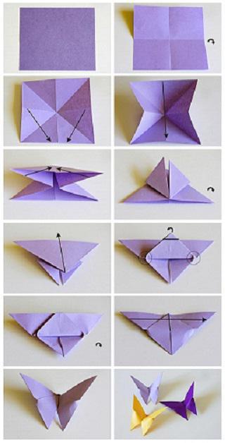 оригами цветок для мамы 