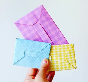 Как собрать конверт из бумаги