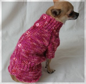 Схема вязания одежды для маленьких собачек.