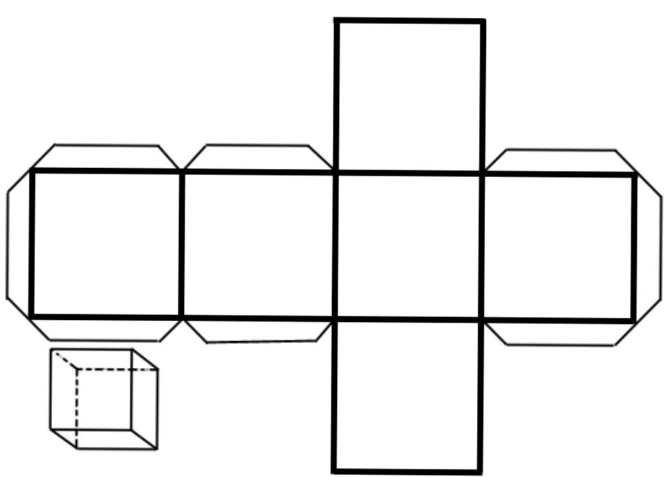 Куб схема из бумаги распечатать