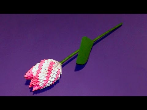 Шикарный Тюльпан из бумаги ✿ Цветок ✿ Модульное оригами