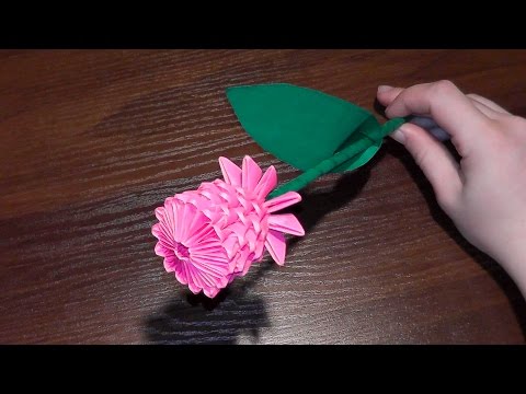 Модульное оригами роза (цветы) или Что подарить маме на 8 марта?
