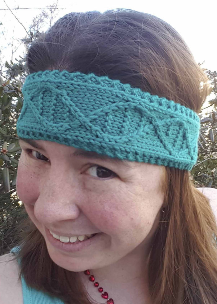 Free Knitting Pattern for DNA Headband