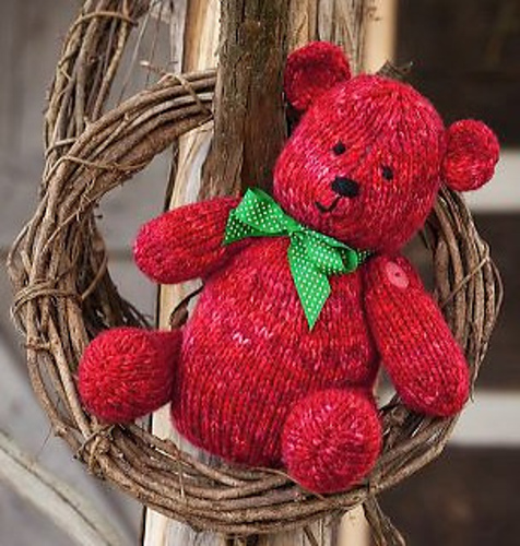 Free knitting pattern for Ruby Bear by Michele Wilcox