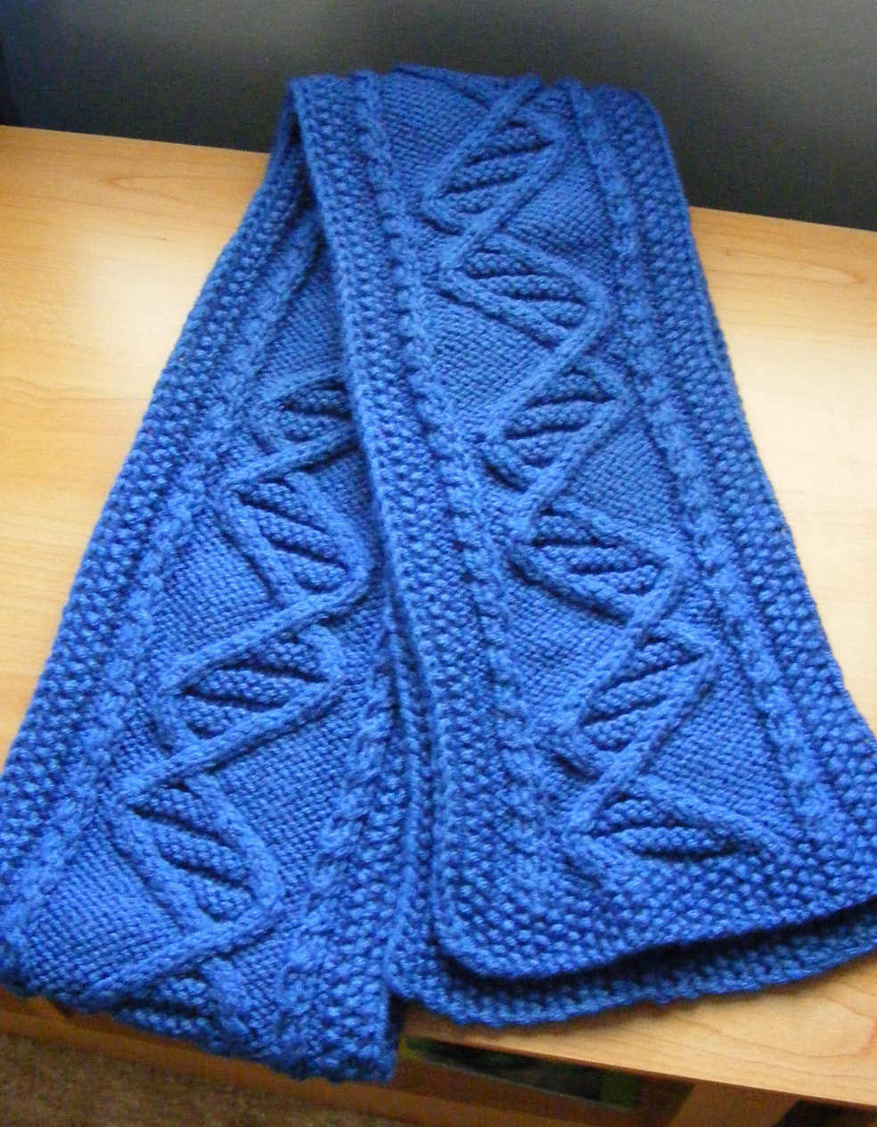 Free Knitting Pattern for DNA Scarf