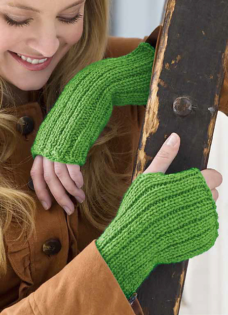 Free knitting pattern for Rise and Shine Arm Warmers