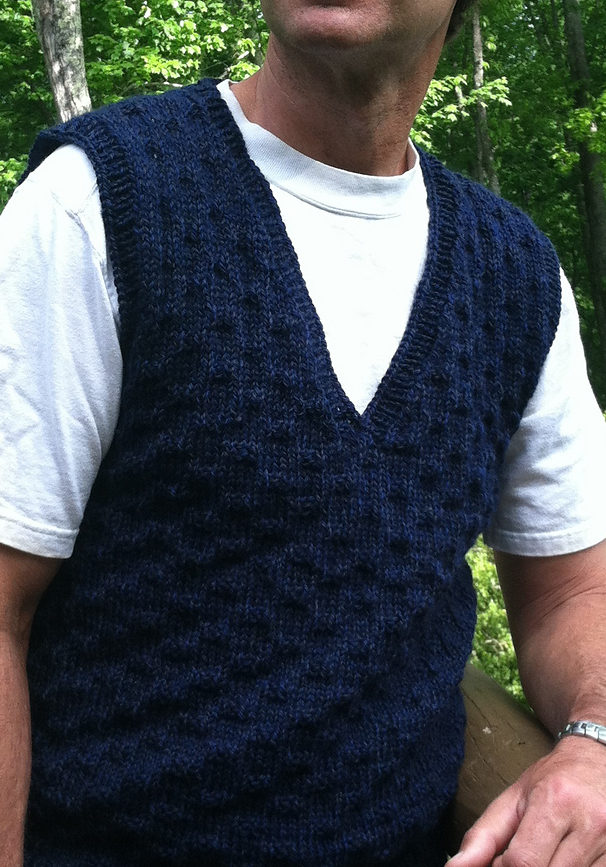 Free Knitting Pattern for Par Vest for Him