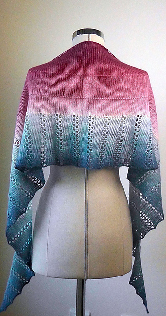 Free knitting pattern for Spearment Tea Shawl