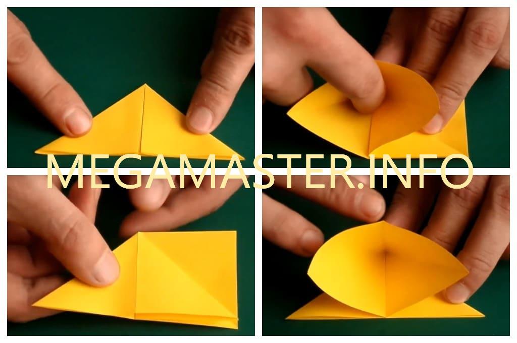 Бабочка оригами простая схема (Шаг 2)