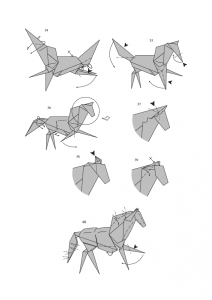 лошадь оригами6