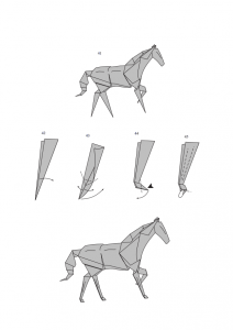 лошадь оригами6