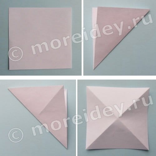оригами бабочка схема