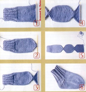 Вязание носков на двух спицах мастер-класс 