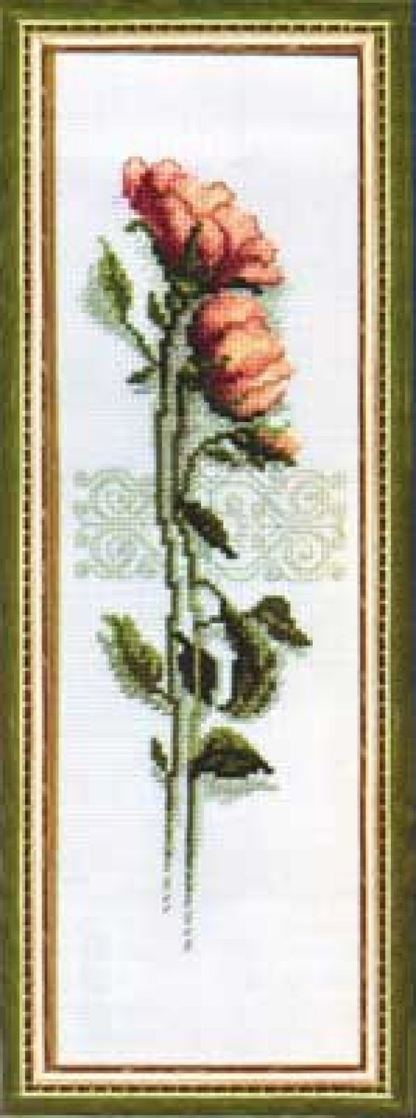 схема вышивки крестом роза от чаривной мыти - диптих