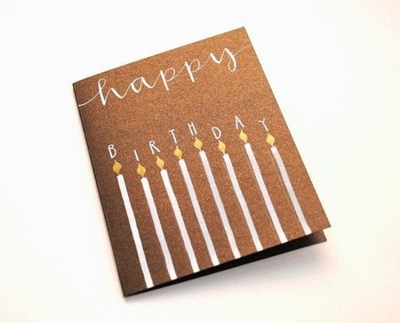 шикарная открытка со свечами