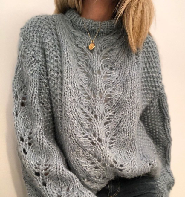 пуловер спицами для женщин схемы и описание