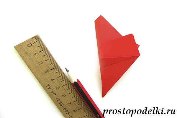 Объемная звезда оригами-11