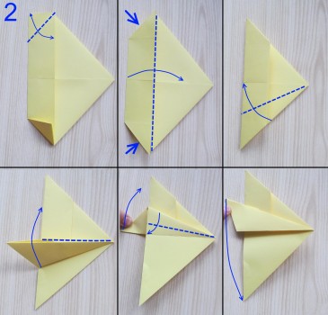 схема сборки истребителя оригами 2
