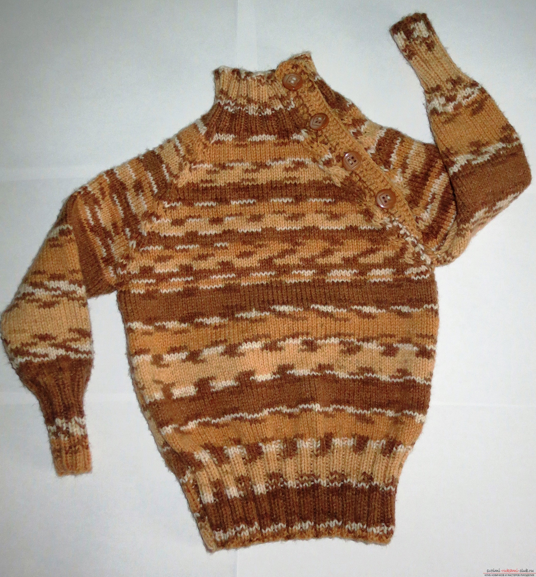 свитер-реглан для ребенка. Фото №9