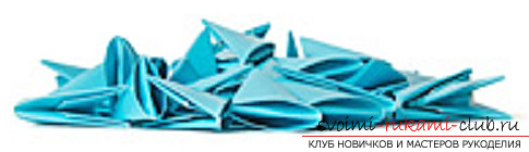 модульное оригами лебедя. Фото №19