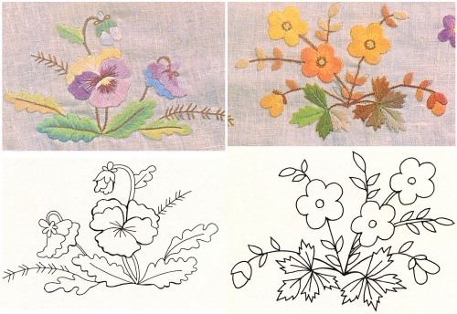 Схемы для вышивки цветов