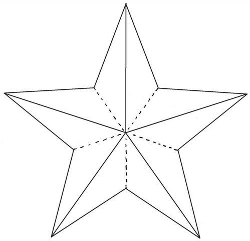 Схемы и шаблоны объёмных звёзд на 9 мая из бумаги своими руками
